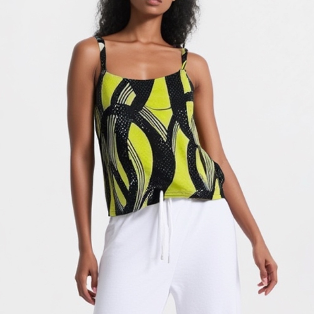 Joseph Ribkoff Vintage Trends Sequin Tank Blouse